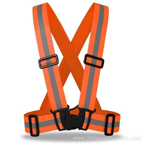 100% Polyester High Visibility Strap Vest